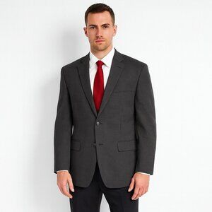 STAFFORD jacket blazer sport coat 100% wool check 42L multi color tweed business